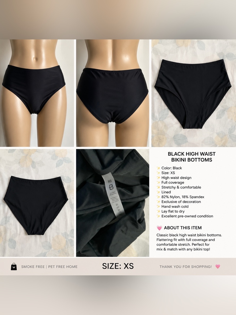 NWOT High Waist Bikini Bottoms